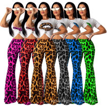 Fancy Good Quality News Print Pant Sets Women Night Club Two Piece Set